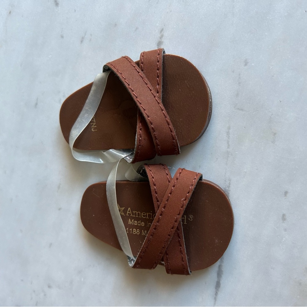 American Girl Doll Brown Sandals